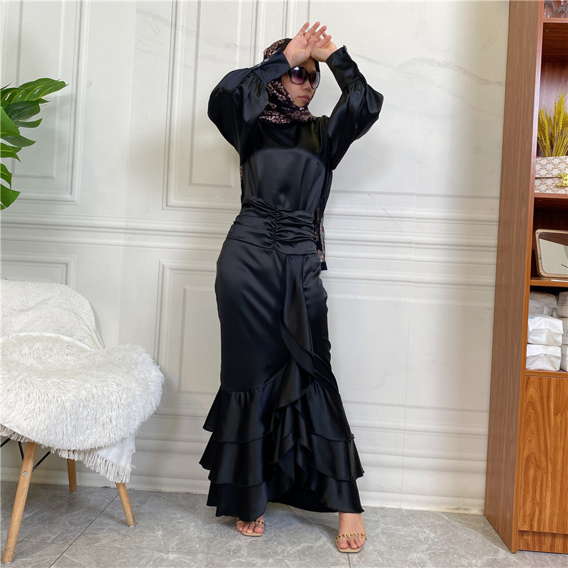 (CR006)MS157-MS226Single Piece Closed Abaya Pullover Robe Collection