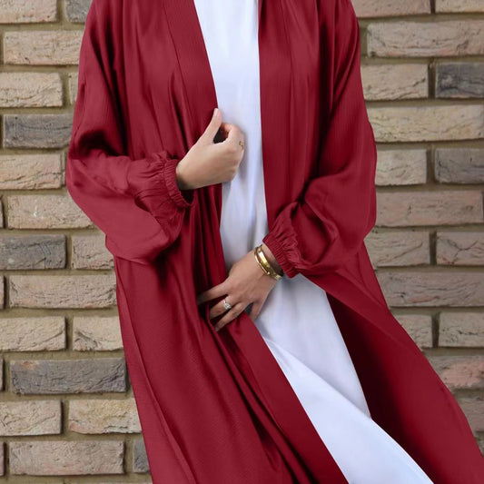 MS038#New solid color women's Robe