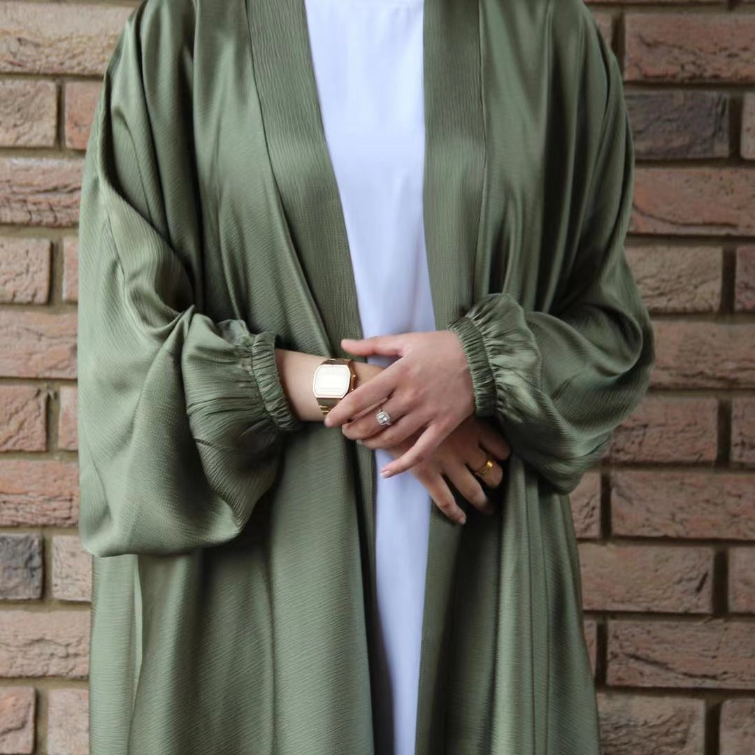 MS038#New solid color women's Robe