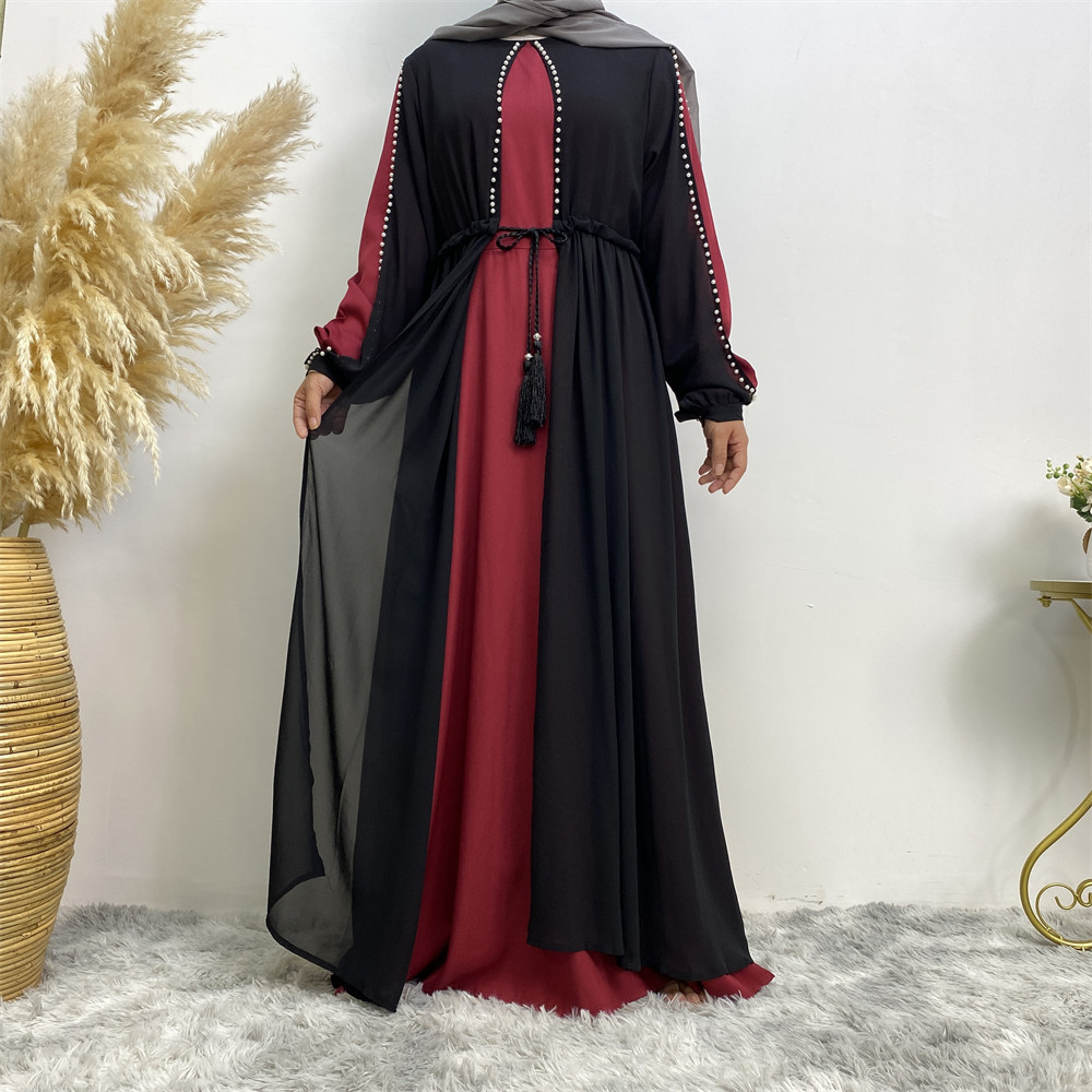 (CR003)MS063-MS083Single Piece Closed Abaya Pullover Robe Collection