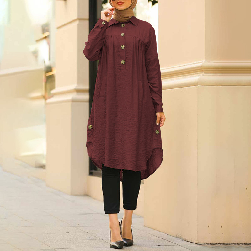 (CR005)MS112-MS156Single Piece Closed Abaya Pullover Robe Collection